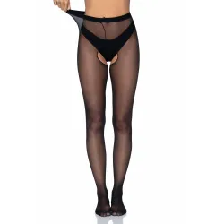 Collant Sexy velato apertura intima XL nero Collant Sexy velato apertura intima XL nero