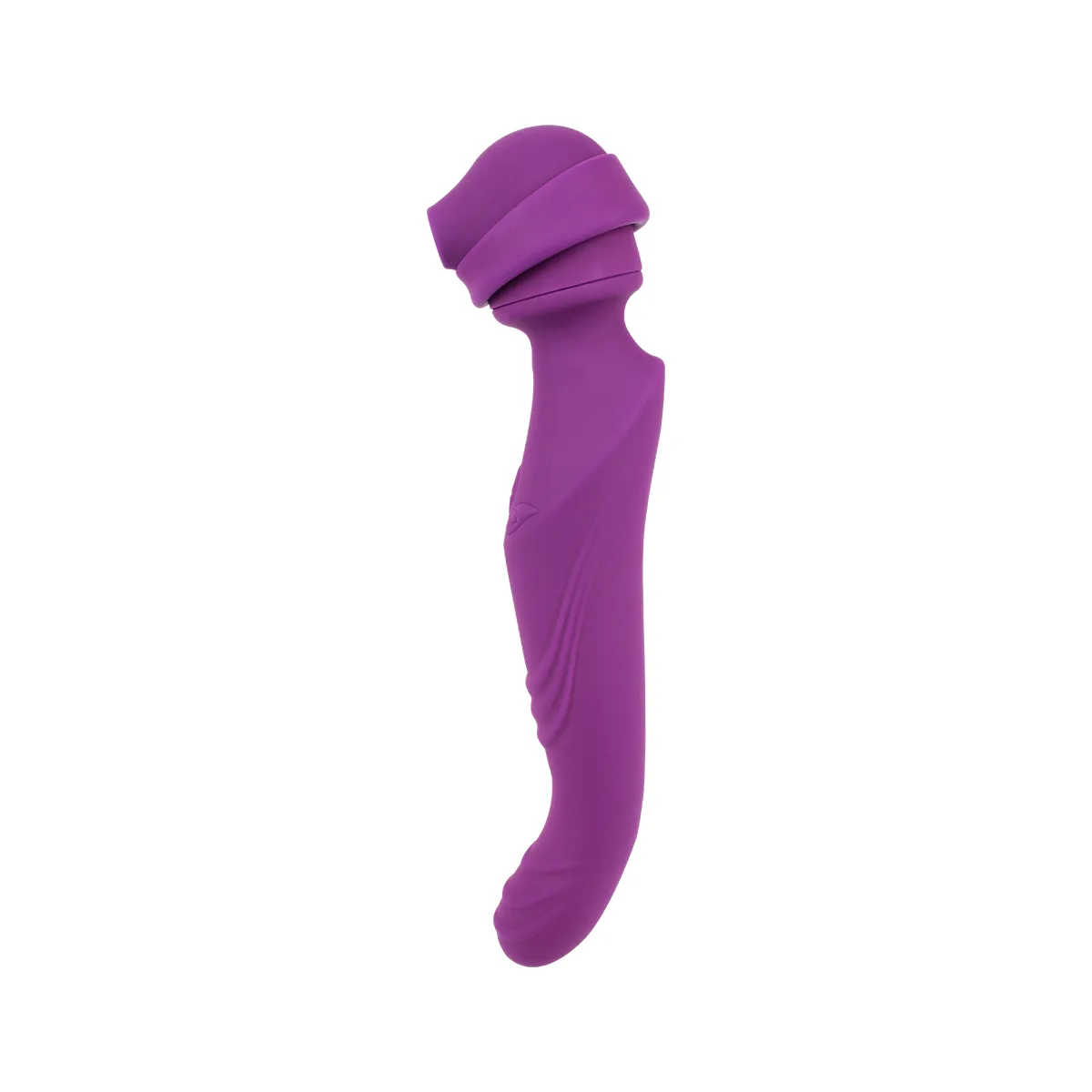 Vibratore Wand con succhia clitoride viola