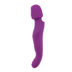 Vibratore Wand con succhia clitoride viola Vibratore Wand con succhia clitoride viola