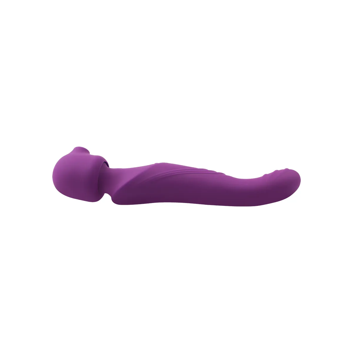 Vibratore Wand con succhia clitoride viola