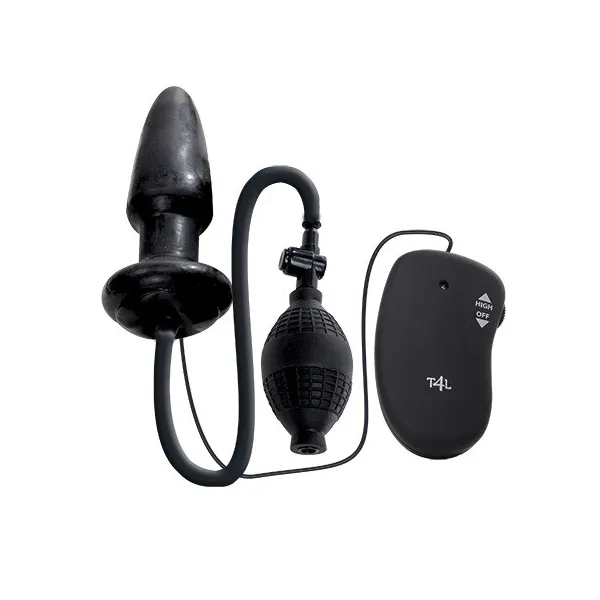 Plug anale gonfiabile vibrante 11,3 cm