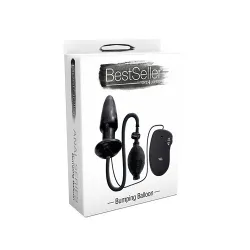 Plug anale gonfiabile vibrante 11,3 cm