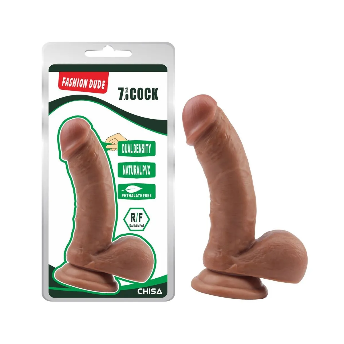Dildo Realistico curvo dual density 17,5 cm Dildo Realistico curvo dual density 17,5 cm