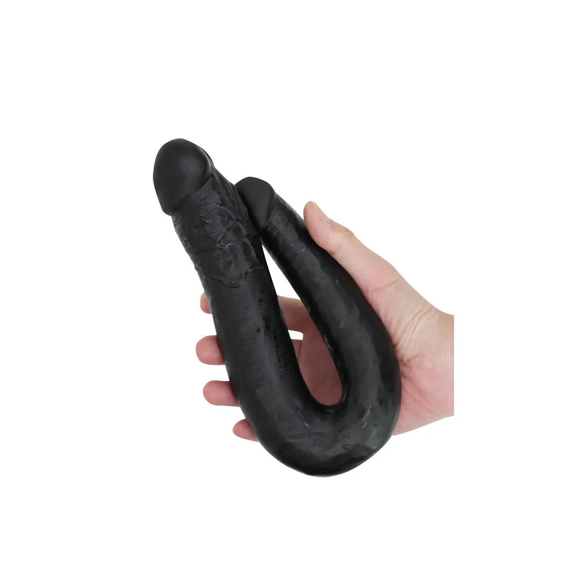 Cintura Strapon con dildo doppio nero Cintura Strapon con dildo doppio nero