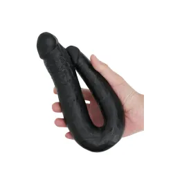 Cintura Strapon con dildo doppio nero Cintura Strapon con dildo doppio nero