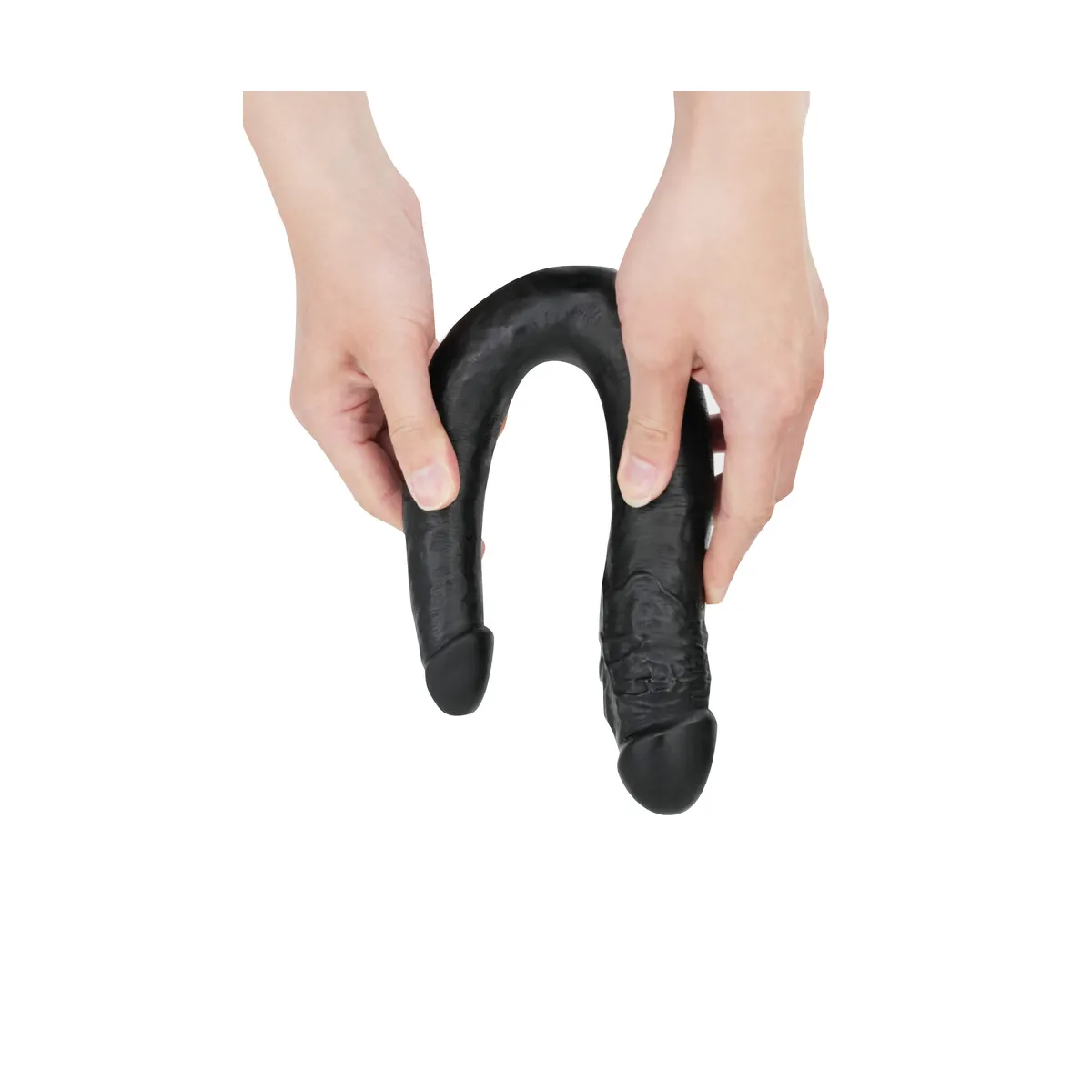 Cintura Strapon con dildo doppio nero Cintura Strapon con dildo doppio nero