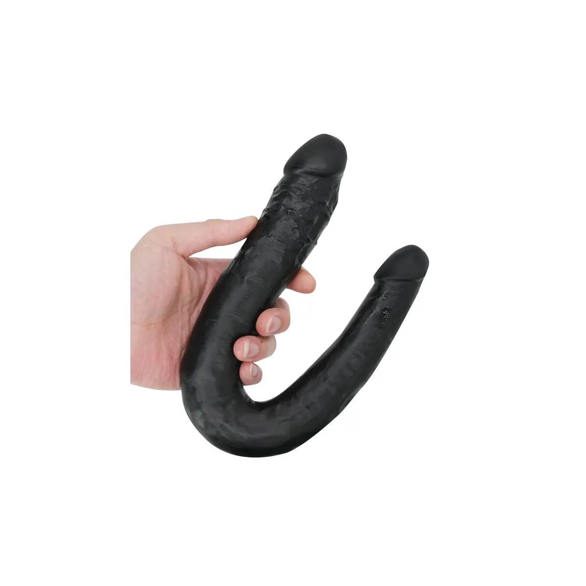 Cintura Strapon con dildo doppio nero Cintura Strapon con dildo doppio nero