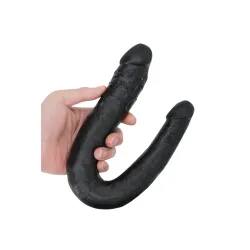 Cintura Strapon con dildo doppio nero Cintura Strapon con dildo doppio nero