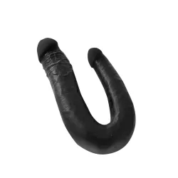 Cintura Strapon con dildo doppio nero Cintura Strapon con dildo doppio nero