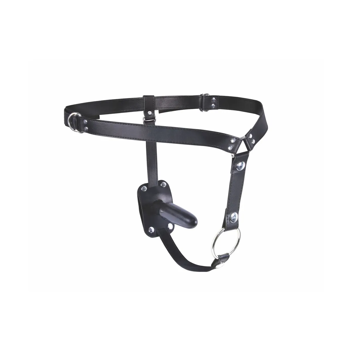 Cintura strapon con anello pene e plug anale