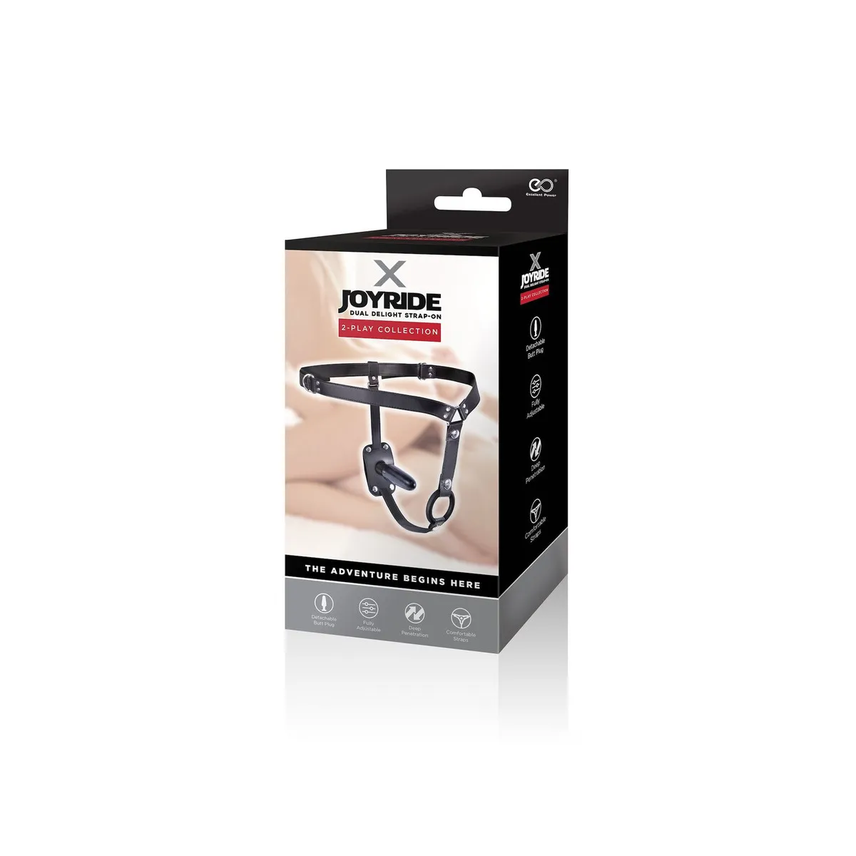 Cintura strapon con anello pene e plug anale