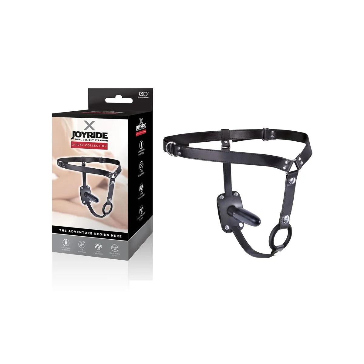 Cintura strapon con anello pene e plug anale