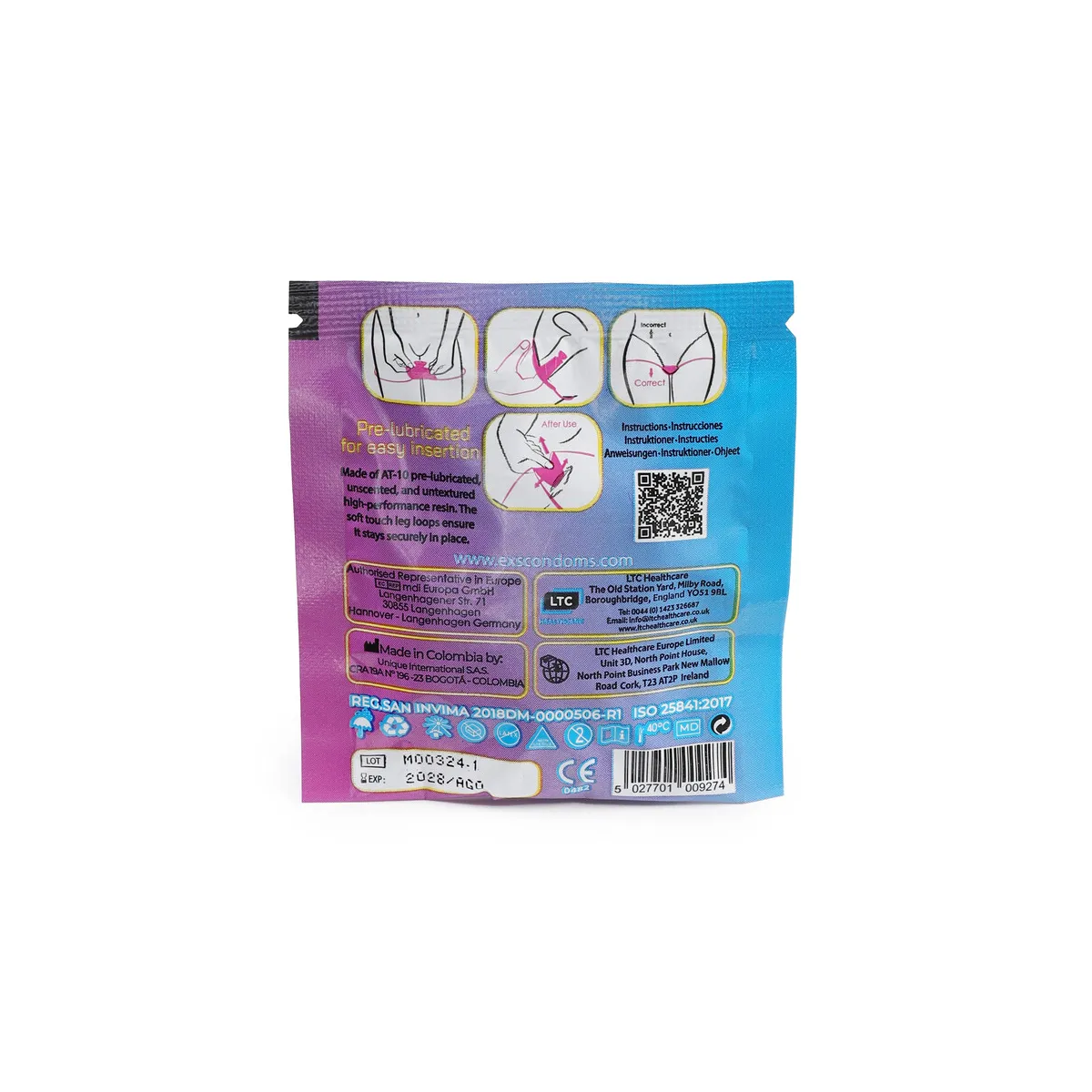Preservativi Femminili No Lattice 4 Pezzi