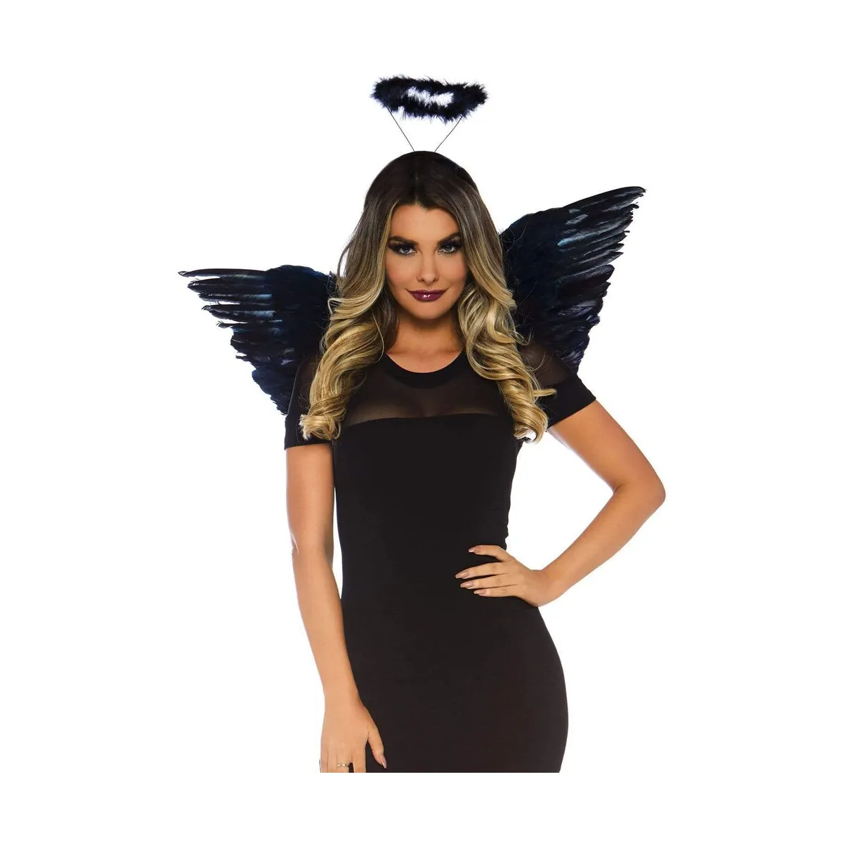 Angelo Sexy ali e aureola solo accessori 2 pz