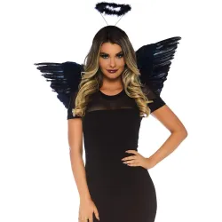Angelo Sexy ali e aureola solo accessori 2 pz Angelo Sexy ali e aureola solo accessori 2 pz