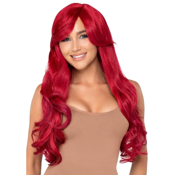 Parrucca realistica sensuale lunga ondulata