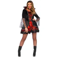 Costume Vampira Sexy Black Death
