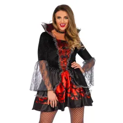 Costume Vampira Sexy Black Death Costume Vampira Sexy Black Death