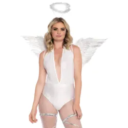 Angelo Sexy ali e aureola solo accessori 2 pz Angelo Sexy ali e aureola solo accessori 2 pz