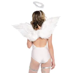 Angelo Sexy ali e aureola solo accessori 2 pz Angelo Sexy ali e aureola solo accessori 2 pz