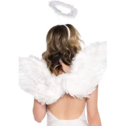 Angelo Sexy ali e aureola solo accessori 2 pz Angelo Sexy ali e aureola solo accessori 2 pz