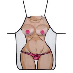 Grembiule sexy unisex scherzoso con seno 3D Grembiule sexy unisex scherzoso con seno 3D