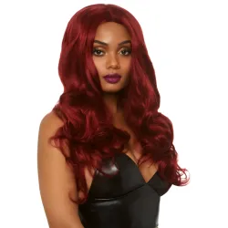 Parrucca Realistica sexy lunga rosso mogano Parrucca Realistica sexy lunga rosso mogano