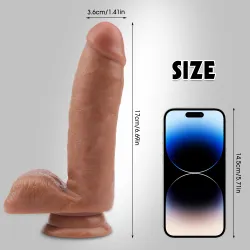 Dildo Realistico dual density Kai 17 cm Dildo Realistico dual density Kai 17 cm