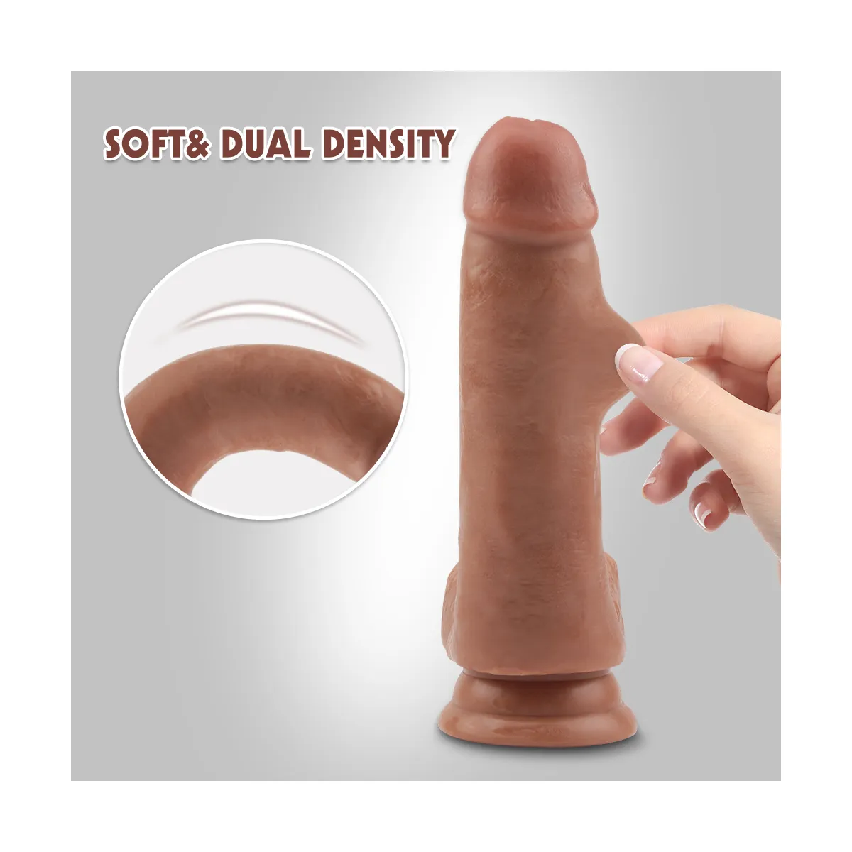 Dildo Realistico dual density Kai 17 cm Dildo Realistico dual density Kai 17 cm