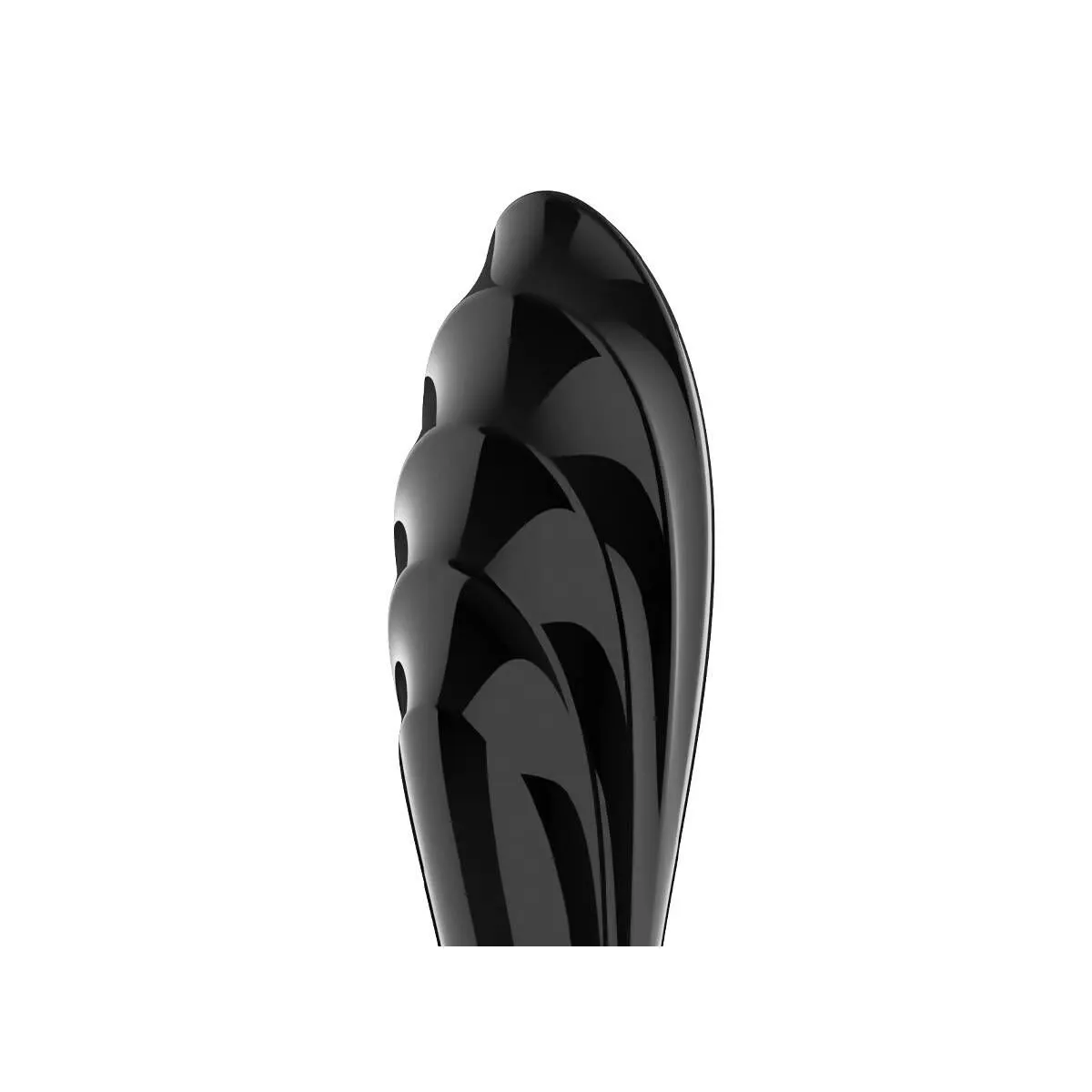 Dildo in vetro Dazzling Crystal 1 nero 18 cm Dildo in vetro Dazzling Crystal 1 nero 18 cm