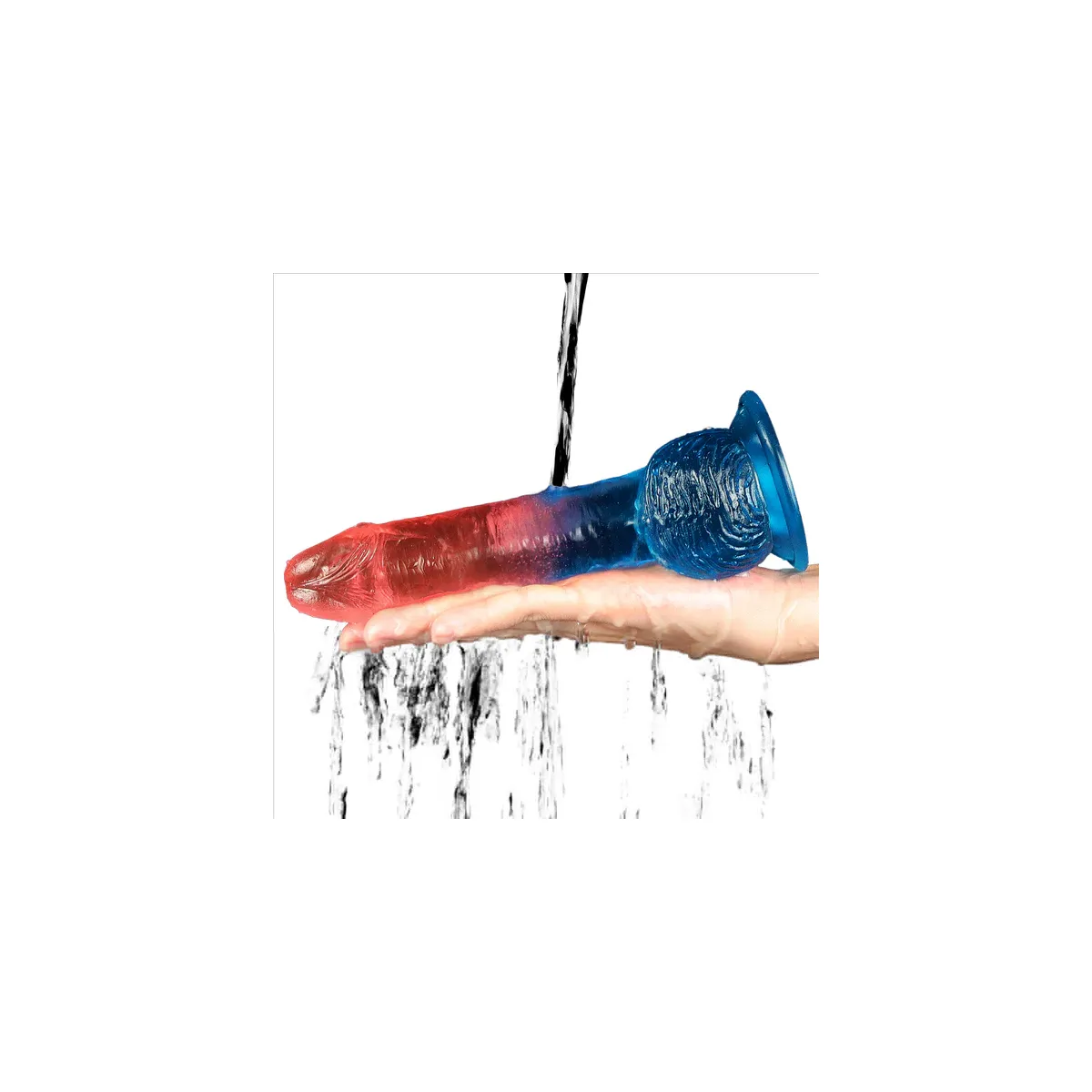 Dildo Realistico bicolor velvet touch 19 cm Dildo Realistico bicolor velvet touch 19 cm
