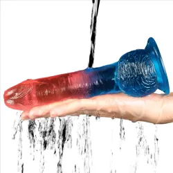 Dildo Realistico bicolor velvet touch 19 cm Dildo Realistico bicolor velvet touch 19 cm