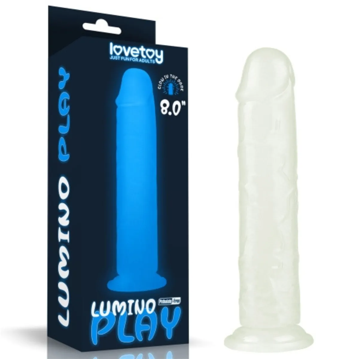 Dildo fluorescente realistico 21 cm