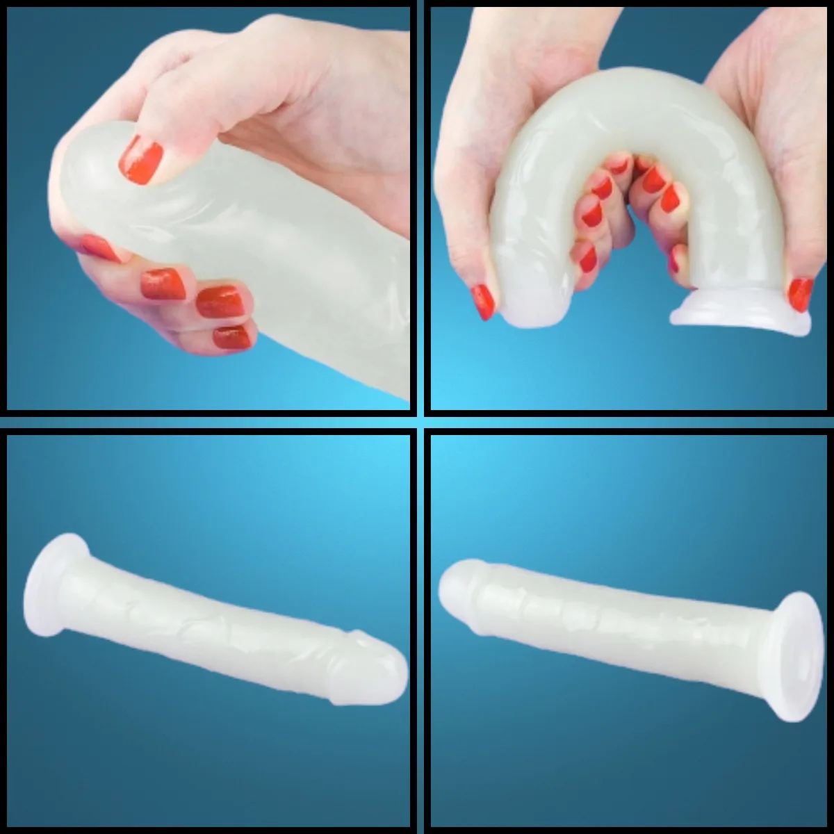 Dildo fluorescente realistico 21 cm