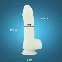 Dildo Fluorescente realistico 19 cm Dildo Fluorescente realistico 19 cm