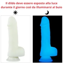 Dildo Fluorescente realistico 19 cm Dildo Fluorescente realistico 19 cm