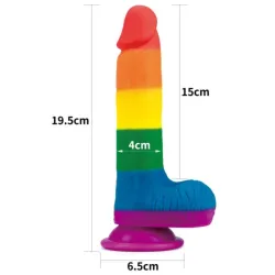 Dildo Realistico Pride Edition 19,5 cm Dildo Realistico Pride Edition 19,5 cm