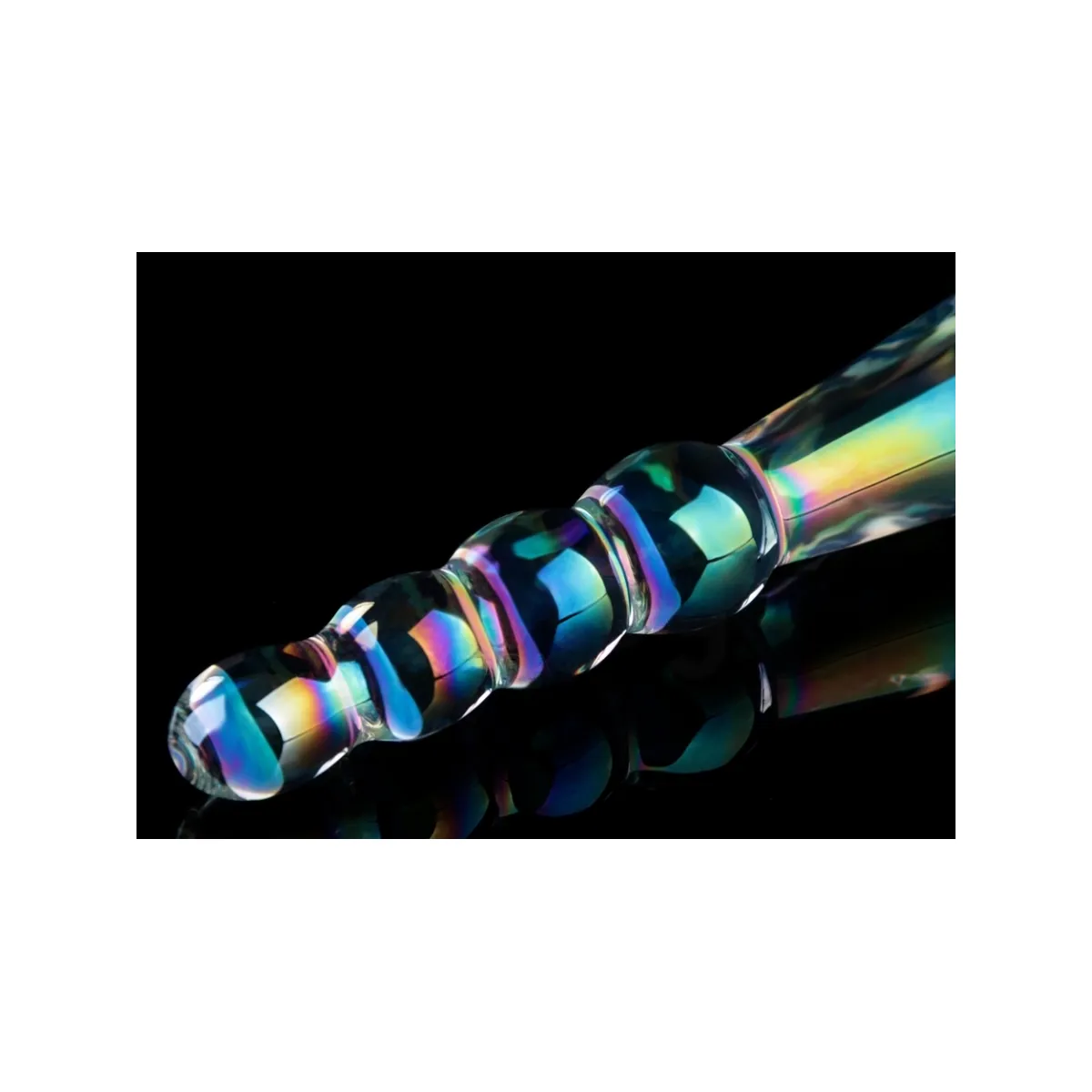 Dildo Anale vetro doppia stimolazione 19 cm