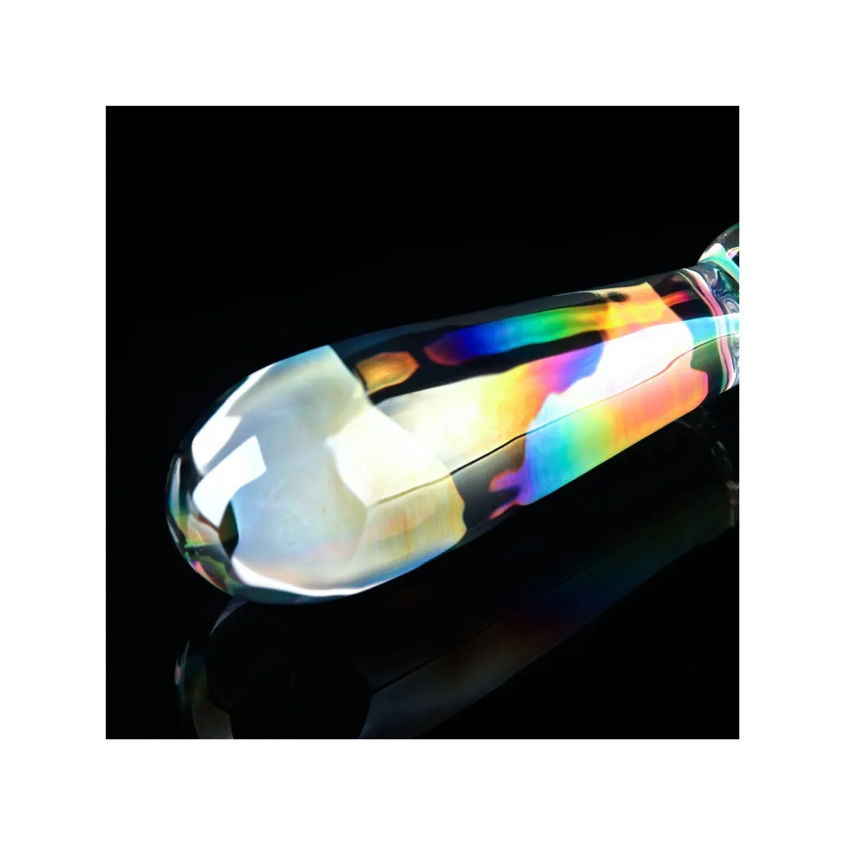 Dildo Anale vetro doppia stimolazione 19 cm