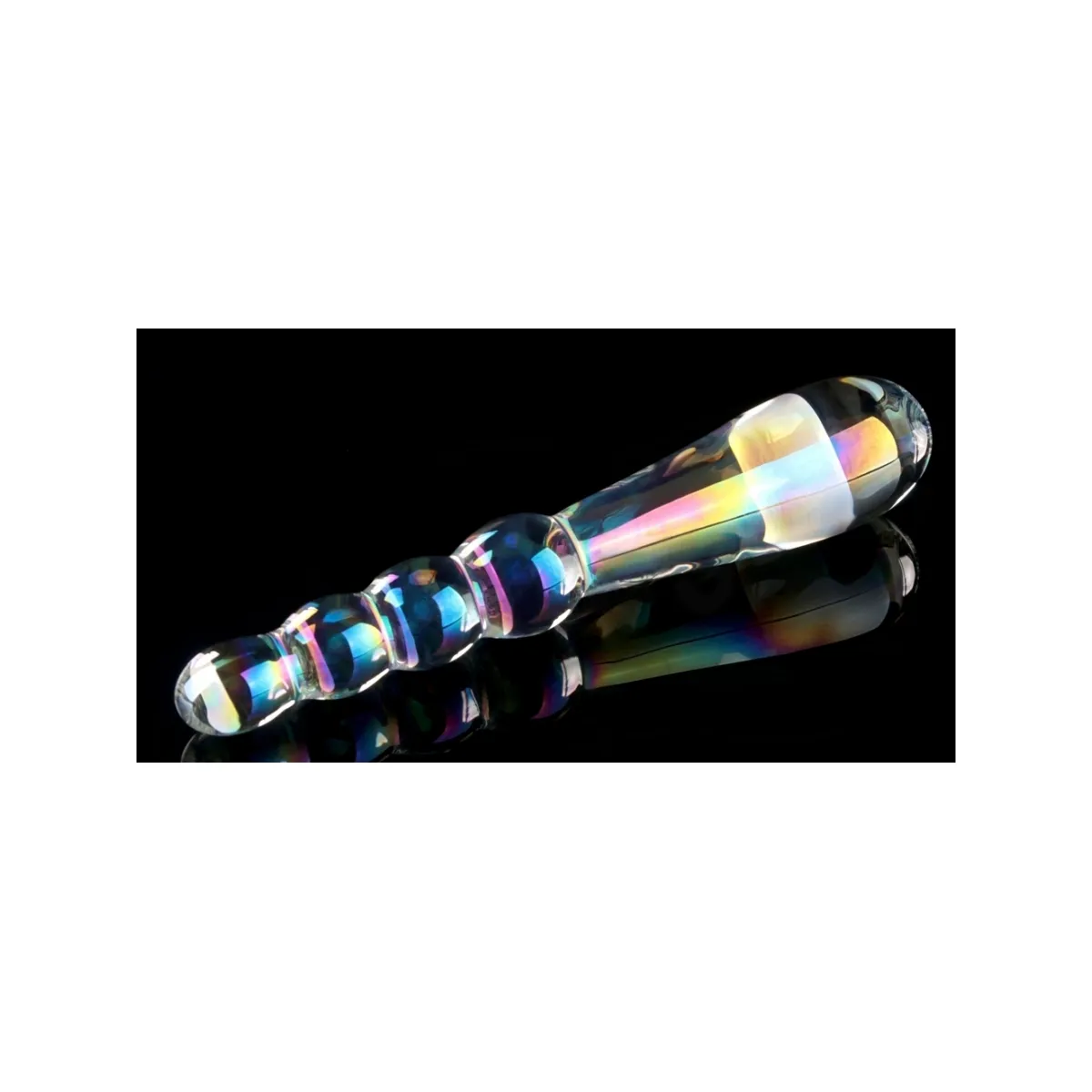 Dildo Anale vetro doppia stimolazione 19 cm