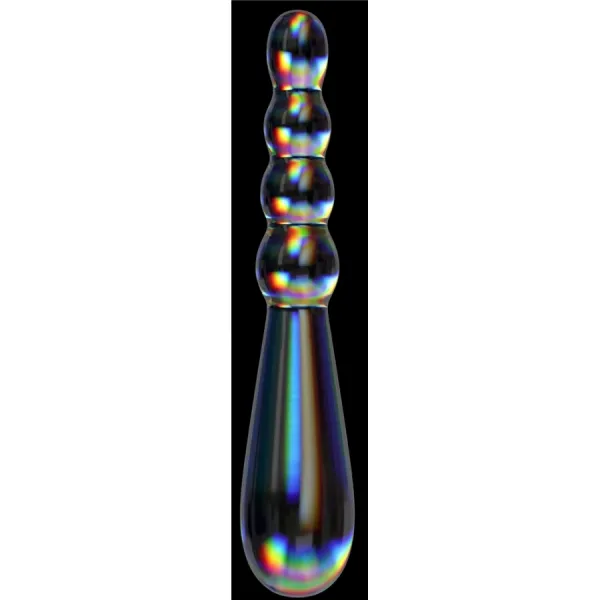 Dildo Anale vetro doppia stimolazione 19 cm