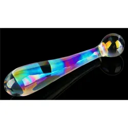 Dildo Vetro punto G e anale 17 cm