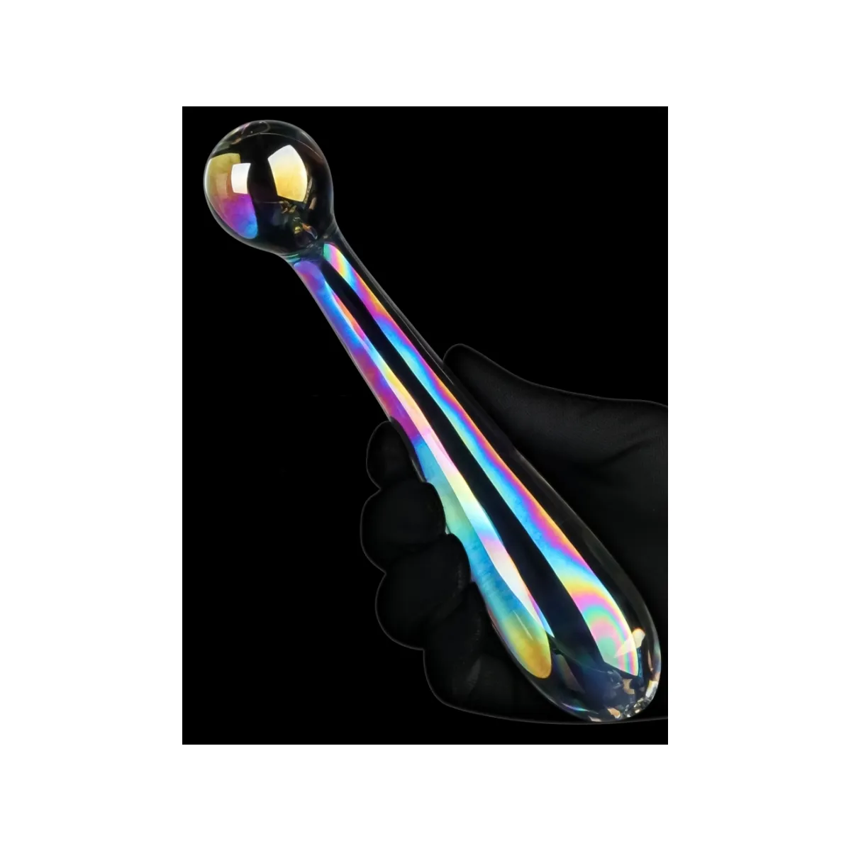 Dildo Vetro punto G e anale 17 cm