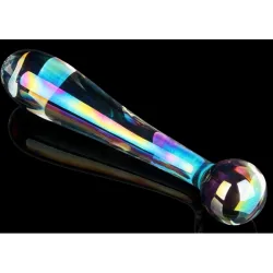 Dildo Vetro punto G e anale 17 cm