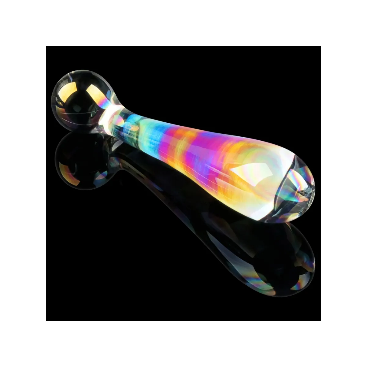 Dildo Vetro punto G e anale 17 cm