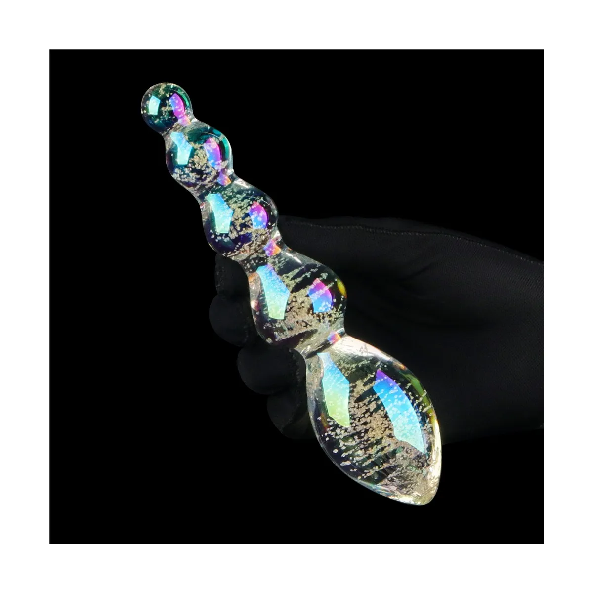 Dildo Vetro Anale fluorescente 16,3 cm