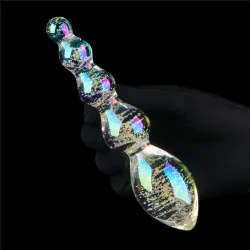 Dildo Vetro Anale fluorescente 16,3 cm