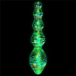 Dildo Vetro Anale fluorescente 16,3 cm