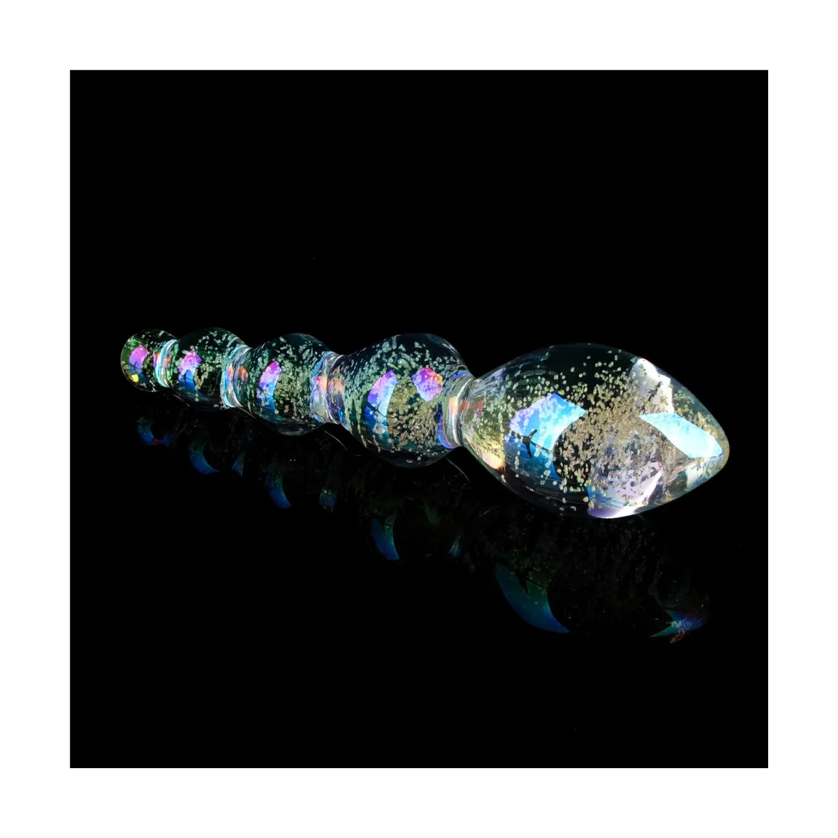 Dildo Vetro Anale fluorescente 16,3 cm