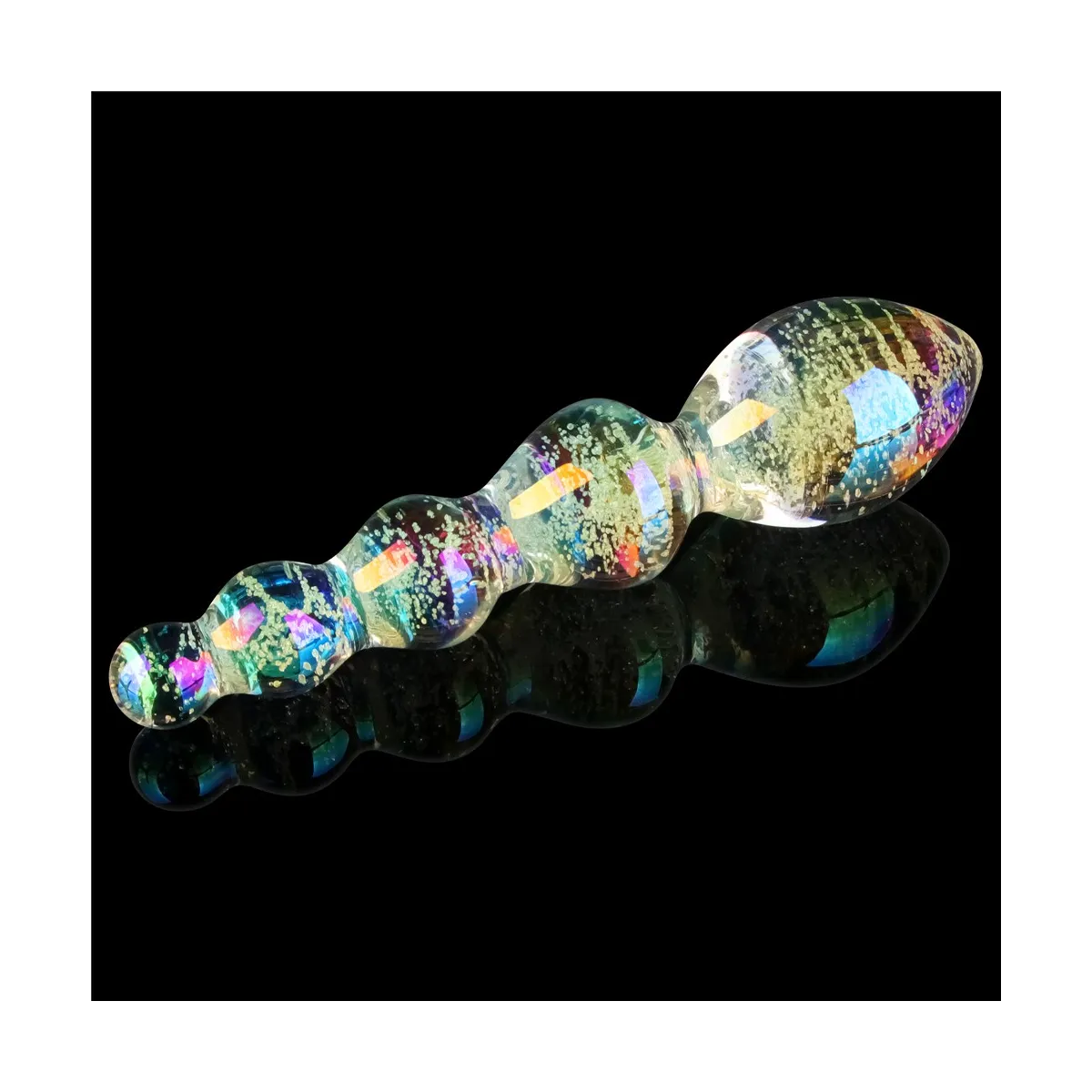 Dildo Vetro Anale fluorescente 16,3 cm